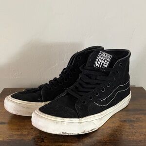 Vans Black and White High-Top Sneakers